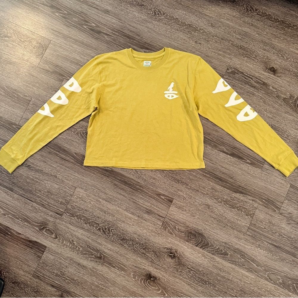 Canary Club x DSNY Long Sleeve Tee Crop Cut New